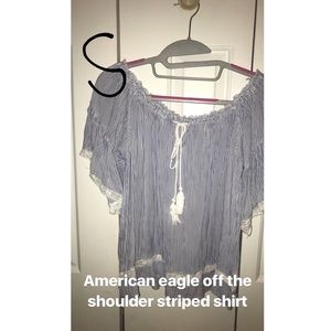 America Eagle off-the-shoulder blouse